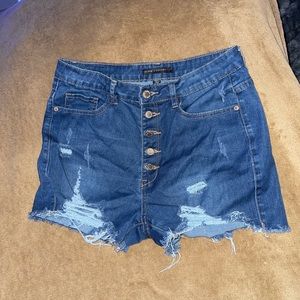 Size 10-12 High Waisted Denim Shorts